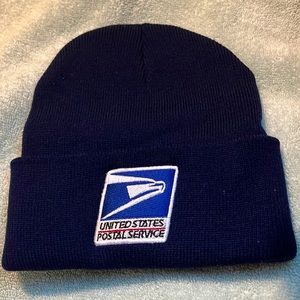 Navy blue USPS beanie